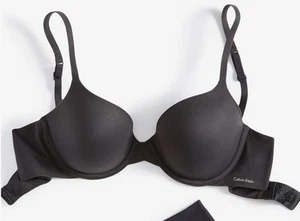 Calvin Klein Perfectly Fit Lightly Lined Full Coverage Bra 34D Black, New, $48 - Picture 1 of 3