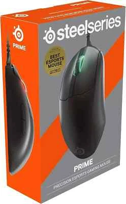 SteelSeries Prime Optical Wired Gaming Mouse - Matte Black - Factory Sealed - Image 1 of 4