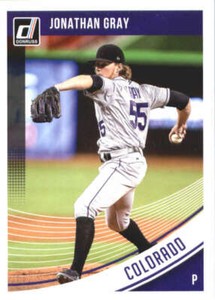 2018 Donruss #107 Jonathan Gray NM-MT Rockies