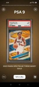 2023 Spectra Tyrese Maxey GOLD numbered /10 - Picture 1 of 1