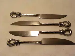 TAOS TWIST Elegant Table Flatware - Set of 4 STEAK KNIVES, Beauties - Picture 1 of 1