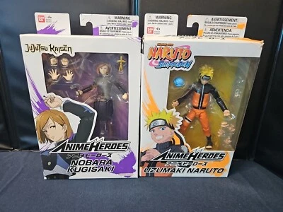 Figura de acción Bandai Anime Heroes UZUMAKI NARUTO + NOBARA KUGISAKI  Foto 1 de 4