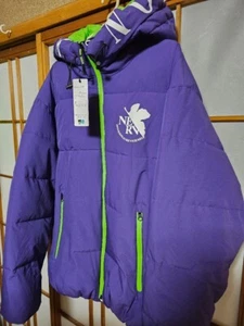 Unused RARE Men M Evangelion draw water Black  jacket Shinji Ikari Discontinued - Picture 1 of 10