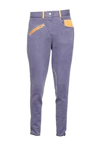 Diesel Women Performance Ladies Horse Riding Jodhpurs Grey/Orange 24''-34'' - Picture 1 of 5