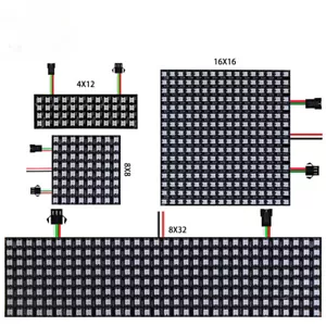 1 Stück WS2812B RGB Flexibel 4X12 8X8 16x16 8x32 Pixel LED DC5V - Bild 1 von 28