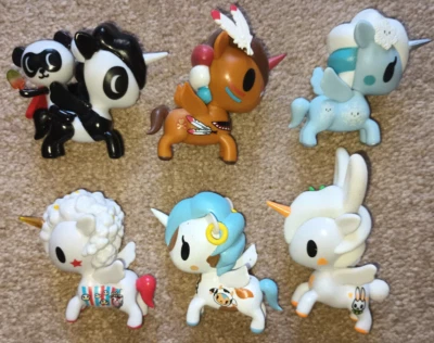 Tokidoki Unicorno - Lote de 6 series mixtas - Mooka, Usagi, Pop Star, Timber, Yuki Foto 1 de 4