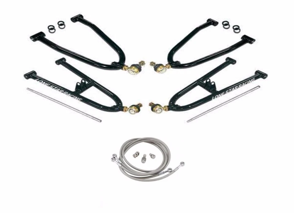 Lonestar Sport Extended A-Arms +2" & Streamline Brake Lines Honda TRX 400EX 400X - Image 1 of 1