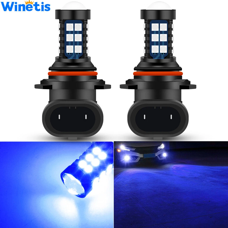 2Pack H10 9145 9140 10000K Blue LED Bulbs 3030SMD Fog Driving Light Super Bright - Image 1 of 4
