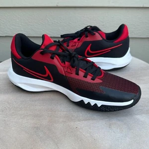 Nike Precision VI Bred Mens Basketball Sneakers Size 8.5 Black Athletic Shoes - Picture 1 of 10