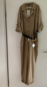 Zara Overall Jumpsuit beige braun Grösse S - Bild 1 von 2