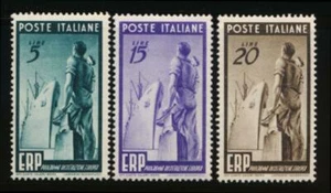 ITALY 515-517 MINT NH SHIP EUROPE RECOVERY - Picture 1 of 1