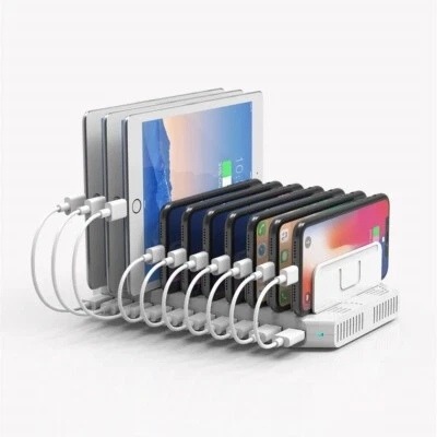 Alxum Charging Station 96W 10-Port USB Charging Station Multiple Device USB NEW - Image 1 of 4