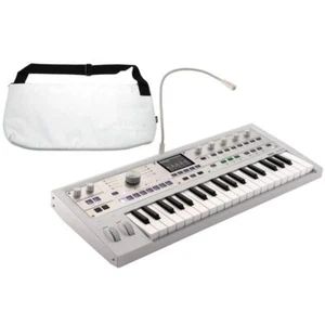 KORG microKORG2 MK-2 MWH Metallic White SYNTHESIZER/VOCODER 37-Keys - Picture 1 of 11