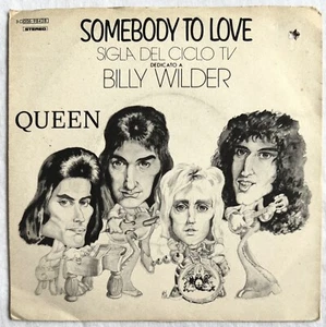 QUEEN -Somebody To Love- Rare Italian 7” with Picture Sleeve (Vinyl Record) - Picture 1 of 4