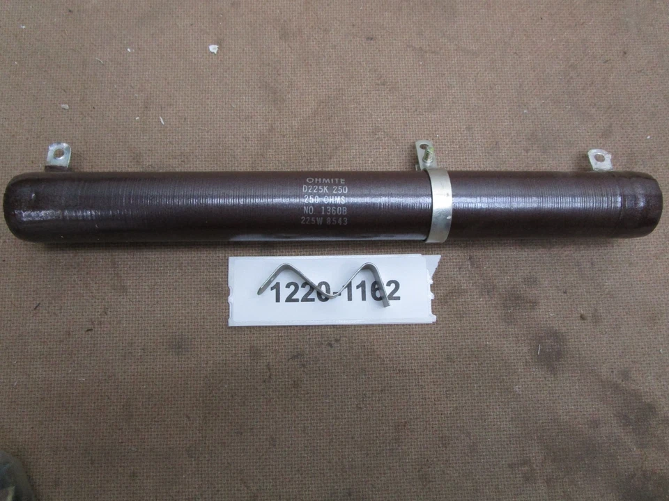 Resistencia esmaltada vítrea enrollada en alambre Omite D225K 250 250 ohmios Nº 1360B 225W 8543 Foto 1 de 2