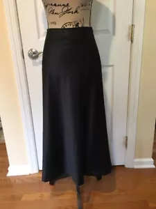New White House Black Market Women's Black Long Skirt Sparkles Size 0 Retail $98 - Picture 1 of 12