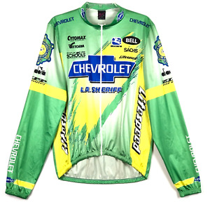 Giordana Cycling Jersey Chevrolet Law Enforcement Assn Long Sleeve Zip Mens M/L