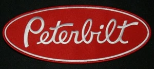 CAMIÓN PETERBILT PARCHE GRANDE camionero/motociclista parche costura/hierro en 9,75 x 4 pulgadas - Imagen 1 de 2