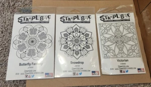 Stamplistic - Snowdrop / Butterfly Fantasy / Victorian - Rubber Stamp Lot - Picture 1 of 2
