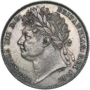 Moneda de plata británica 1820 media corona - Jorge IV - Excelente - Imagen 1 de 4