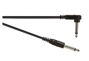 SOUNDLAB G031 Guitar Lead - Right Angled Mono Jack Plug To Jack Plug - Black 3m - Picture 1 of 1