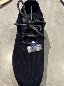 Skechers Shoes Navy Men Memory Foam Sporty Comfort Casual Train Walk Mesh 52890 - Picture 1 of 8