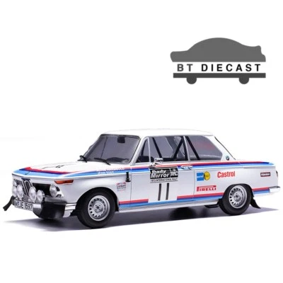 IXO MODELS BMW 2002 #11 1/18 A. WARMBOLD J. TODT RAC RALLY 1973 WHITE 18RMC16422 - Image 1 of 2