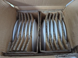 AMAZON COMMERCIAL 12 STÜCK PORZELLAN DESSERTTELLER SET WEISS 7 ZOLL, 17 cm - Bild 1 von 6