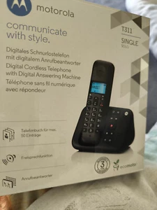 Motorolla T311 mit Anrufbeantworter schwarz - Bild 1 von 1