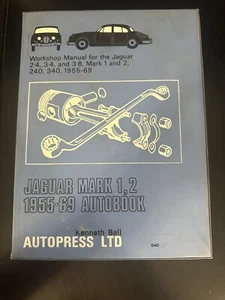 Workshop Manual For Jaguar Mark 2.4, 3.4,3.8 and Mark 1 and 2 240/340 1955-1969 - Picture 1 of 7