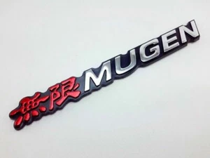 Mugen Logo 3D Red Chrome Parts Car Badge Emblem Logo For Honda Accord Civic SI - Picture 1 of 4