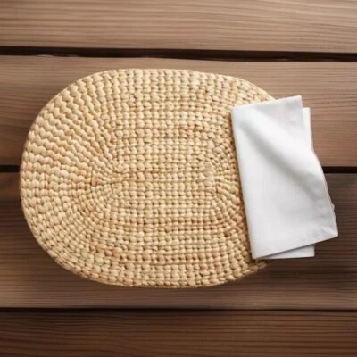 Juego de 8 servilletas CRATE & BARREL paloma de algodón 'Fete'/beige ajustes de mesa de vacaciones Foto 1 de 4