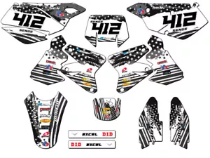 2000-2004 DRZ 400 MERICA Grey Senge Graphics Kit Compatible with Suzuki - Picture 1 of 10