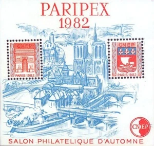 Briefmarke Frankreich Block CNEP 3 ** PARIPEX 1982 - Bild 1 von 1