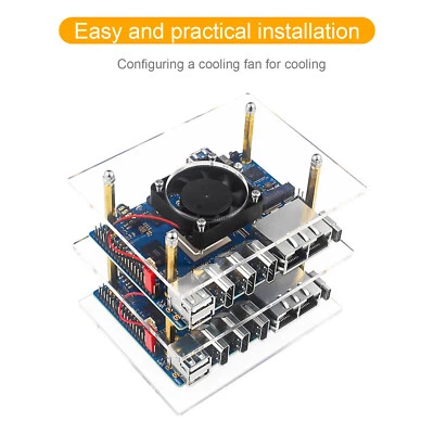 Custodia protettiva Orange Pi 5 Plus in acrilico a grappolo a due strati Orangepi - Immagine 1 di 4