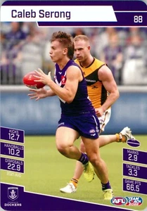 2022 FREMANTLE DOCKERS AFL Card CALEB SERONG Teamcoach - Bild 1 von 2
