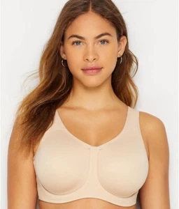Wacoal Simone Underwire Sports Bra in Sand Beige Size 42D - Picture 1 of 9