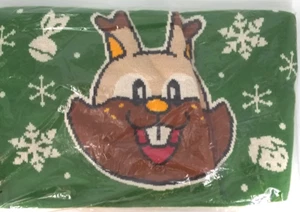 Pokémon Center Greedent Red & Green Knit Christmas Sweater Size L - Bild 1 von 2