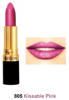 2 Revlon Super Lustrous Lipstick, SHEER. #805 KISSABLE PINK. 0.13 OZ EACH.  - Image 1 of 4