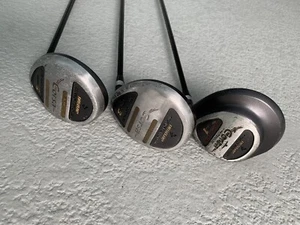 Lot Of 3 Dunlop Titanio Carsa Fairway # 1,3,5 Golf Clubs Woods High Modulate. - Picture 1 of 7