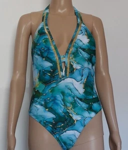 Classic fashion one piece swimsuit women's Multicolor Size S - Picture 1 of 8