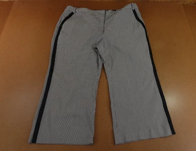 Pantalones cortos Rachel Roy para mujer talla 18W azul marino a rayas elásticos pierna recta Foto 1 de 4