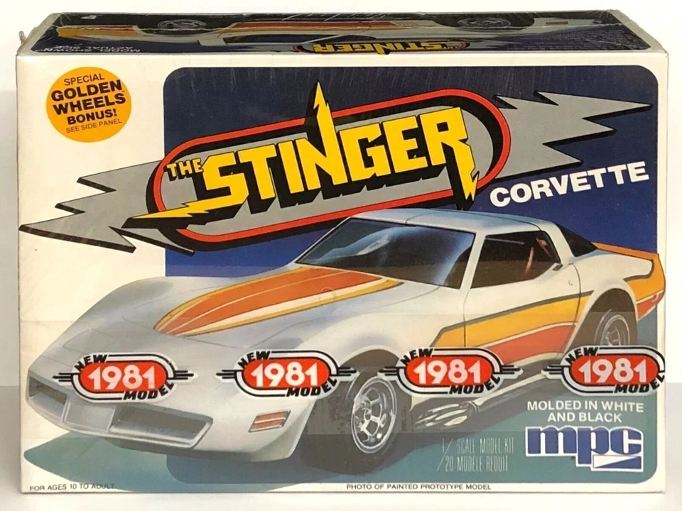 MPC 3750 1/20 Scale The Stinger Corvette Plastic Model Kit - Image 1 of 1