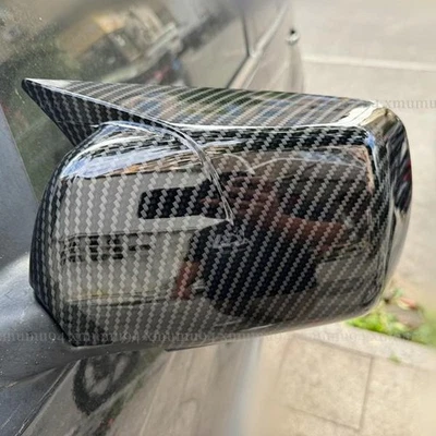 2x Ox Horn M-Style Side Mirror Cover Cap Trims Overlay For BMW X5 E53 1996-2004 Foto 1 de 3