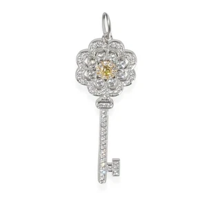 Tiffany & Co.Schlüssel Sammlung Diamant Anhänger IN 18k Gelbgold / + Platin - Bild 1 von 4
