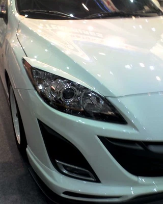 Pálpebras sobrancelhas farol sobrancelhas para 2010-2013 MAZDA 3 cores pintadas em DESCRPT - Imagem 1 de 4