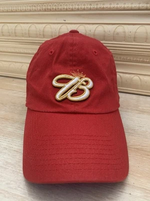 Budweiser B Embroidered Red Hat Cap One Fit Fitted - Image 1 of 4