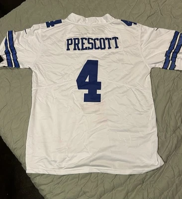 Camiseta deportiva Dak Prescott Dallas Cowboys blanca Nike On Field juvenil XL ligeramente defectuosa Foto 1 de 2