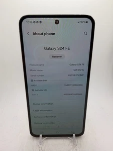 Samsung Galaxy S24 FE - Gray - 128GB - as-is for salvage/parts/disassembly - Picture 1 of 8