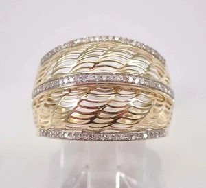 2Ct Round Lab Created Diamond Wedding Cocktail Band Ring 14K Yellow Gold Plated - Picture 1 of 5